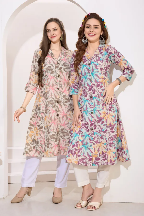 Purple_Linen_Cotton_Princess_Cut_Long_Kurta_For_Women