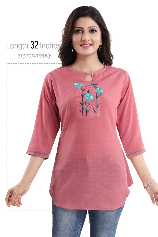 ONION_PINK_WRINKLE_FABRIC_TUNIC_TOP_WITH_EMBROIDERY_BUTA