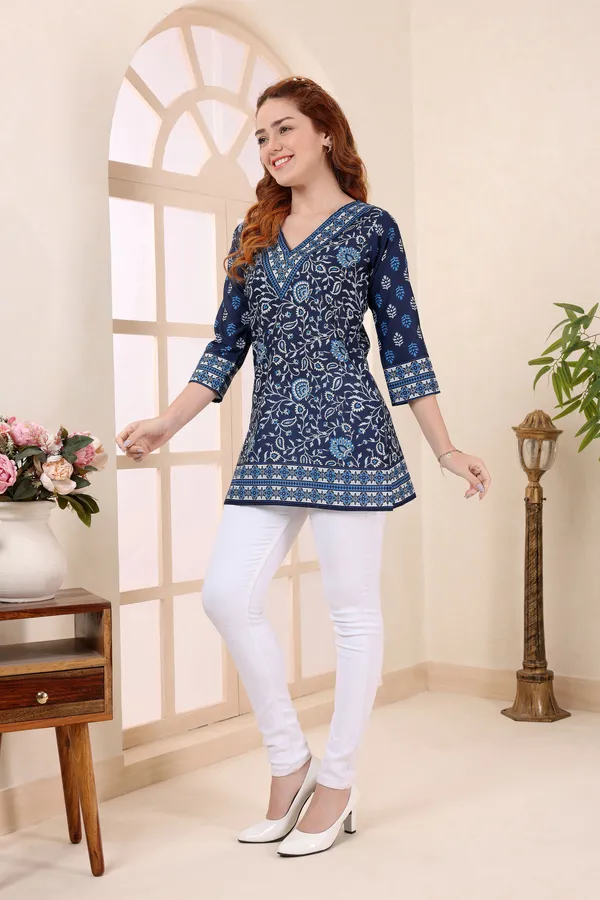 Indigo_Cotton_Short_Kurti_Tunic_Top_with_Ethnic_Motifs_for_Women
