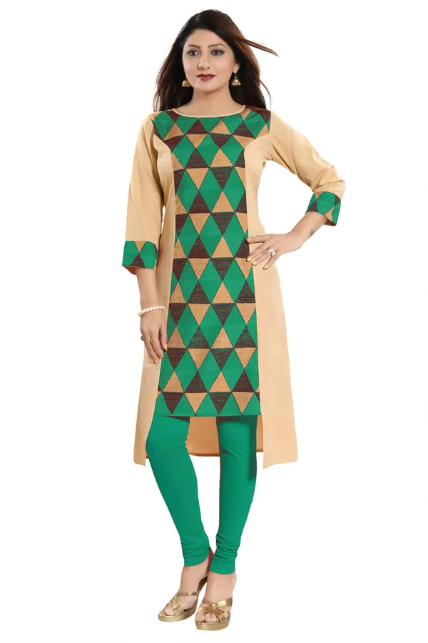 Graceful_Green_Poly_Crepe_Asymmetrical_Designer_Tunic_for_Everyday_Wear
