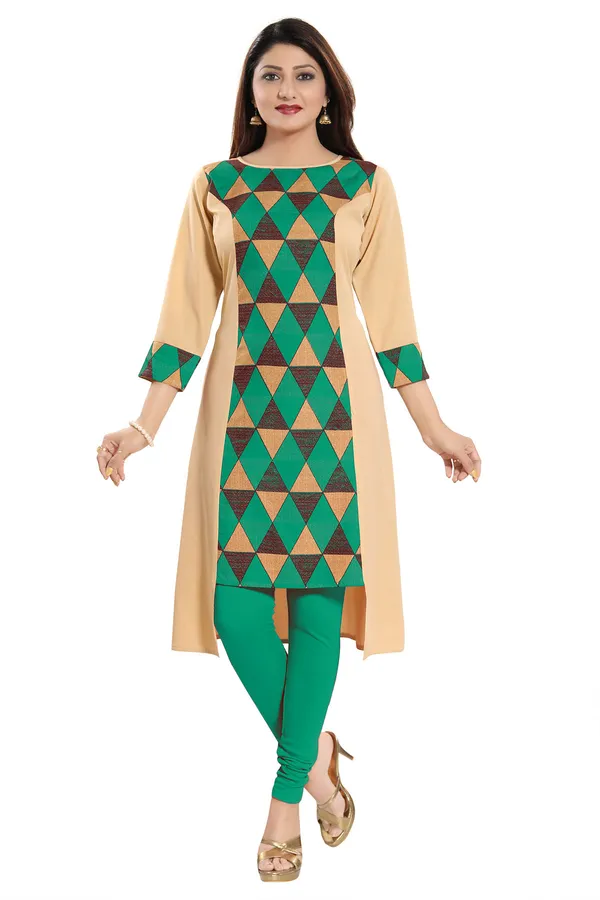 Graceful_Green_Poly_Crepe_Asymmetrical_Designer_Tunic_for_Everyday_Wear