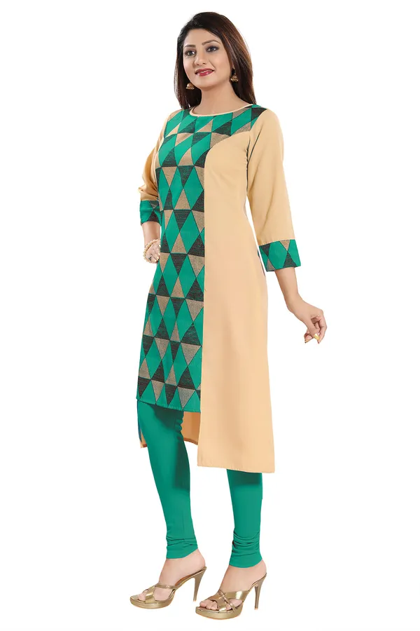 Graceful_Green_Poly_Crepe_Asymmetrical_Designer_Tunic_for_Everyday_Wear
