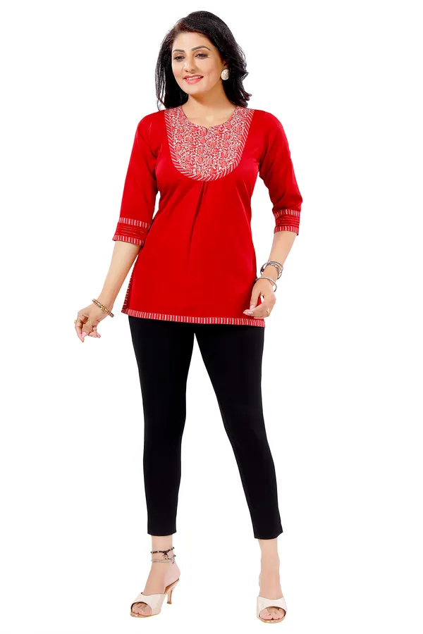 Wed_Me_Red_Short_Rayon_Designer_Short_Tunic_Top_for_Women