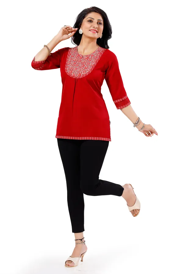Wed_Me_Red_Short_Rayon_Designer_Short_Tunic_Top_for_Women