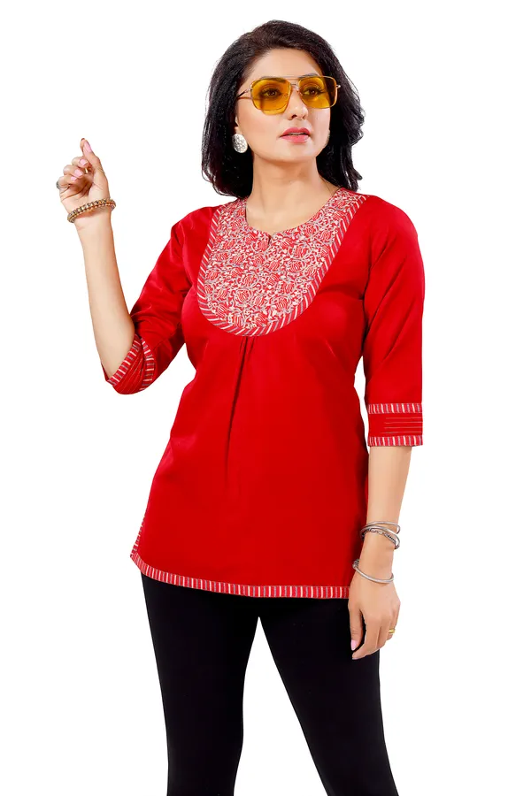 Wed_Me_Red_Short_Rayon_Designer_Short_Tunic_Top_for_Women