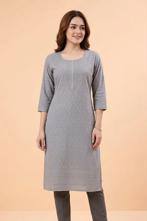 Gracious_Gray_Rayon_Chikankari_Straight_Kurta_for_Women