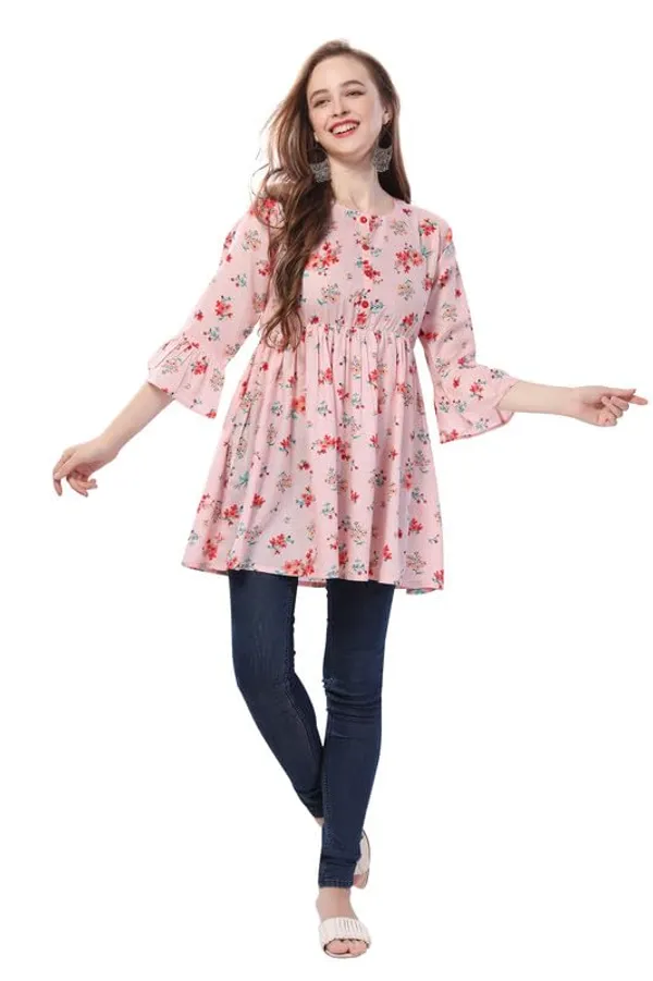 Cotton_Print_Flair_Short_Tunic_Top_For_Fashionistas_For_Women_And_Girls_|_Kurti_Tops_|_Short_Kurti_|_Short_Kurti_For_Women_|_Short_Kurti_For_Girls