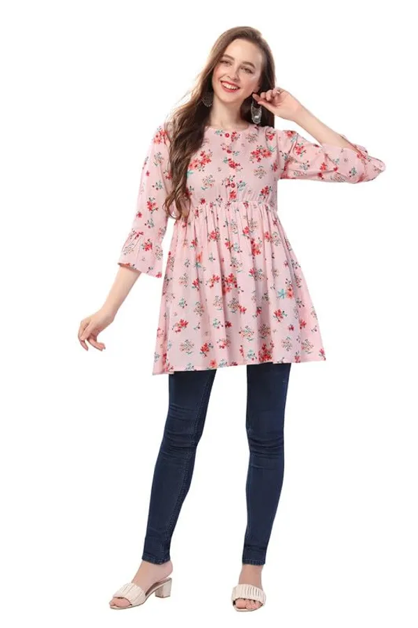 Cotton_Print_Flair_Short_Tunic_Top_For_Fashionistas_For_Women_And_Girls_|_Kurti_Tops_|_Short_Kurti_|_Short_Kurti_For_Women_|_Short_Kurti_For_Girls