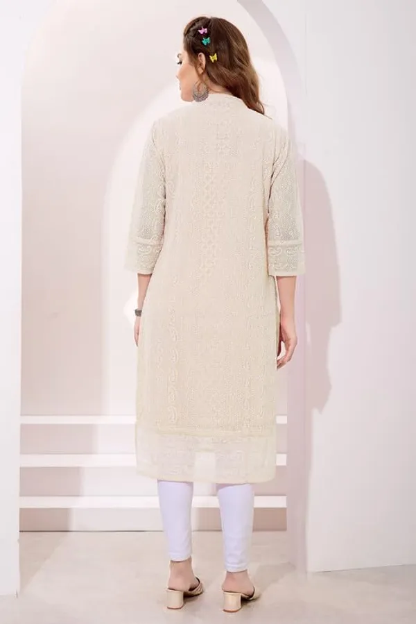 Women's_Chikankari_Georgette_Kurta_�_Three_Quarter_Sleeves,_Round_Neck,_Ethnic_Traditional_Kurta