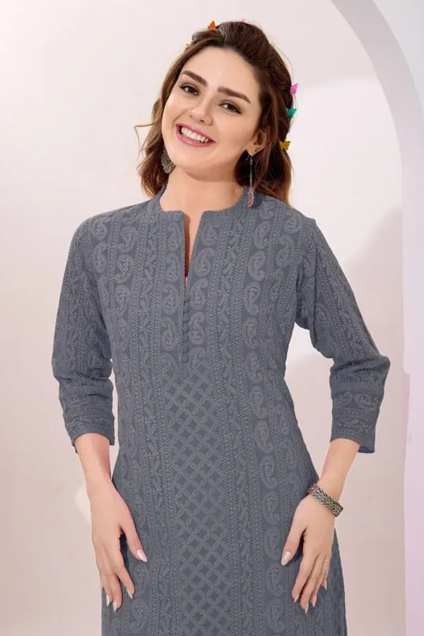 Women's_Chikankari_Georgette_Kurta_�_Three_Quarter_Sleeves,_Round_Neck,_Ethnic_Traditional_Kurta