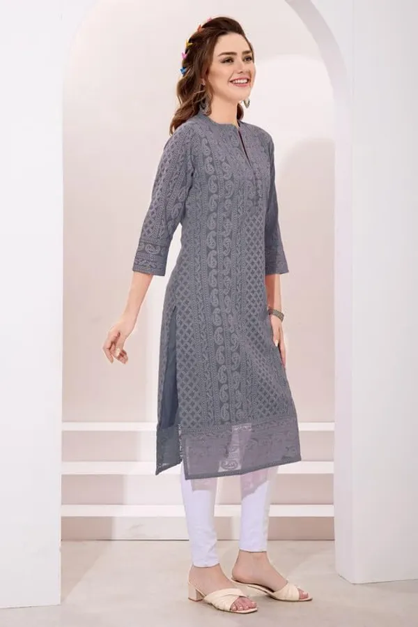 Women's_Chikankari_Georgette_Kurta_�_Three_Quarter_Sleeves,_Round_Neck,_Ethnic_Traditional_Kurta