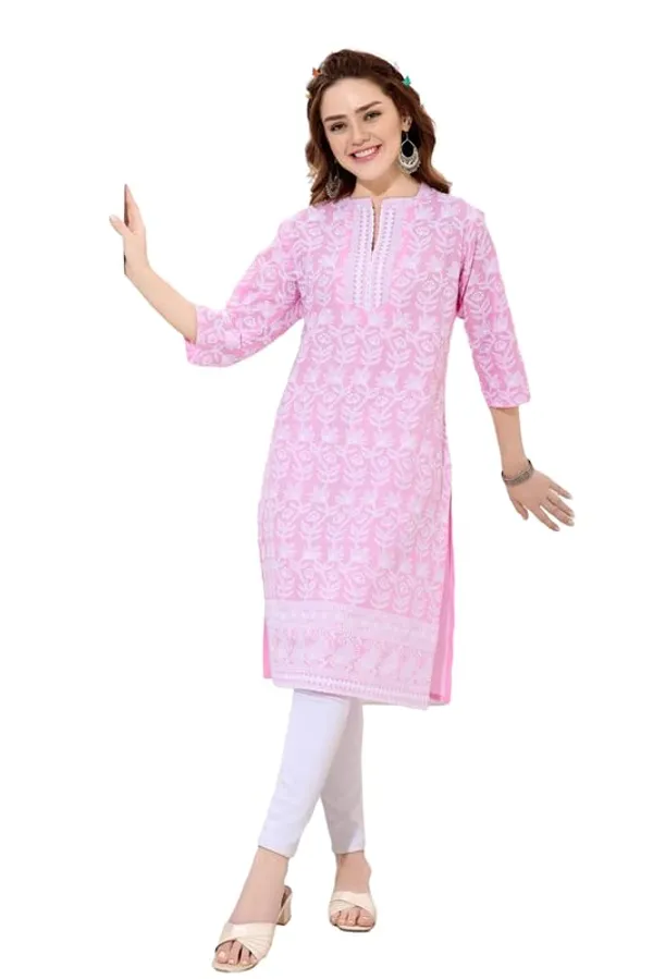 Chikankari_Kurti_For_Women_|_Long_Kurti_Pure_Cotton_Ethnic_Wear_|_Comfortable_&_Stylish_Attire