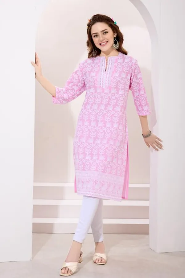 Chikankari_Kurti_For_Women_|_Long_Kurti_Pure_Cotton_Ethnic_Wear_|_Comfortable_&_Stylish_Attire