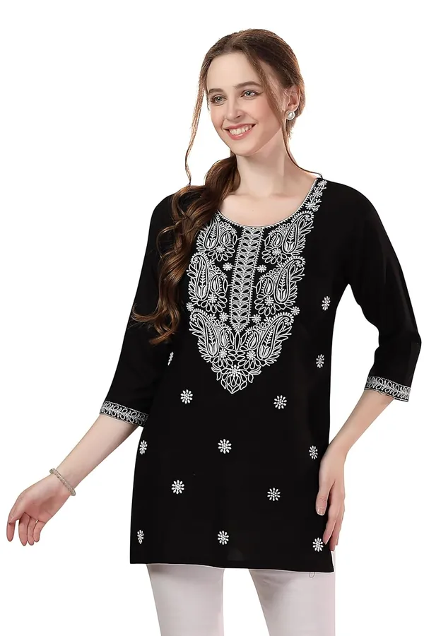 Elegant_Rayon_Chikankari_Kurti_Tunic_|_Kurti_Tops_|_Short_Kurti_|_Short_Kurti_For_Women_|_Short_Kurti_For_Girls