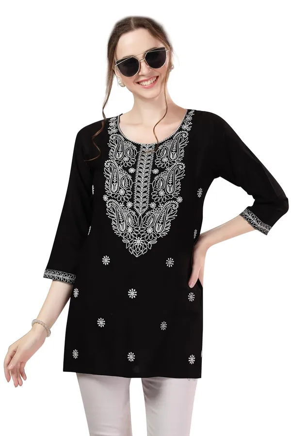 Elegant_Rayon_Chikankari_Kurti_Tunic_|_Kurti_Tops_|_Short_Kurti_|_Short_Kurti_For_Women_|_Short_Kurti_For_Girls