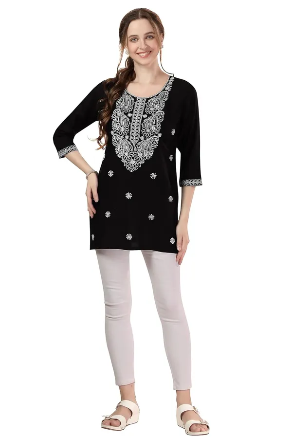 Elegant_Rayon_Chikankari_Kurti_Tunic_|_Kurti_Tops_|_Short_Kurti_|_Short_Kurti_For_Women_|_Short_Kurti_For_Girls