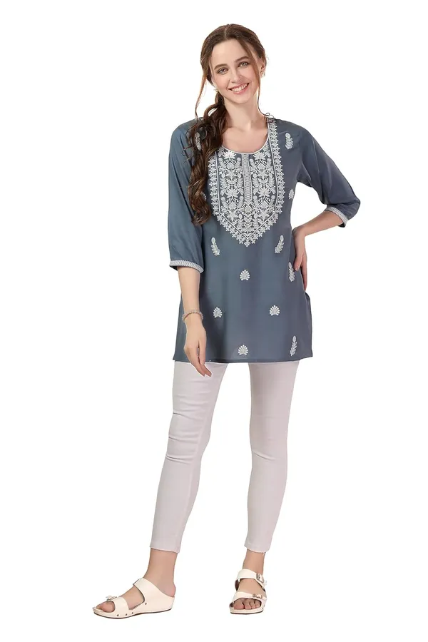 Elegant_Rayon_Chikankari_Kurti_Tunic_|_Kurti_Tops_|_Short_Kurti_|_Short_Kurti_For_Women_|_Short_Kurti_For_Girls