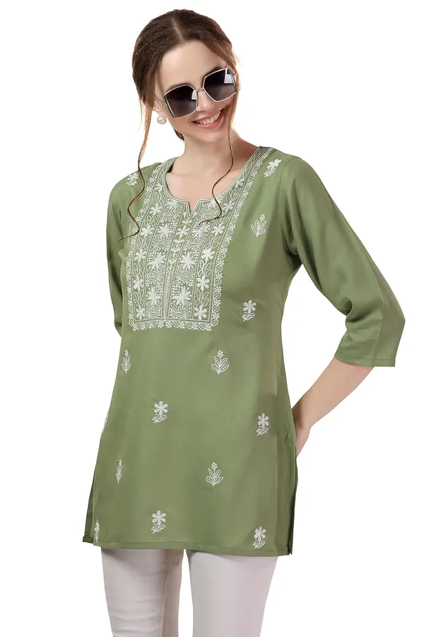 Elegant_Rayon_Chikankari_Kurti_Tunic_|_Kurti_Tops_|_Short_Kurti_|_Short_Kurti_For_Women_|_Short_Kurti_For_Girls