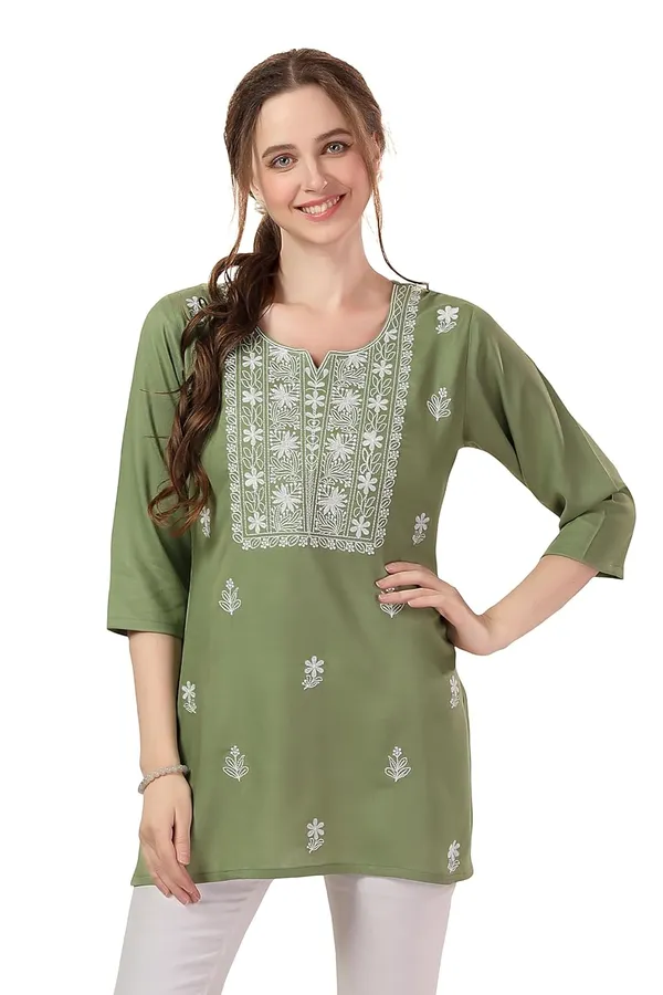 Elegant_Rayon_Chikankari_Kurti_Tunic_|_Kurti_Tops_|_Short_Kurti_|_Short_Kurti_For_Women_|_Short_Kurti_For_Girls