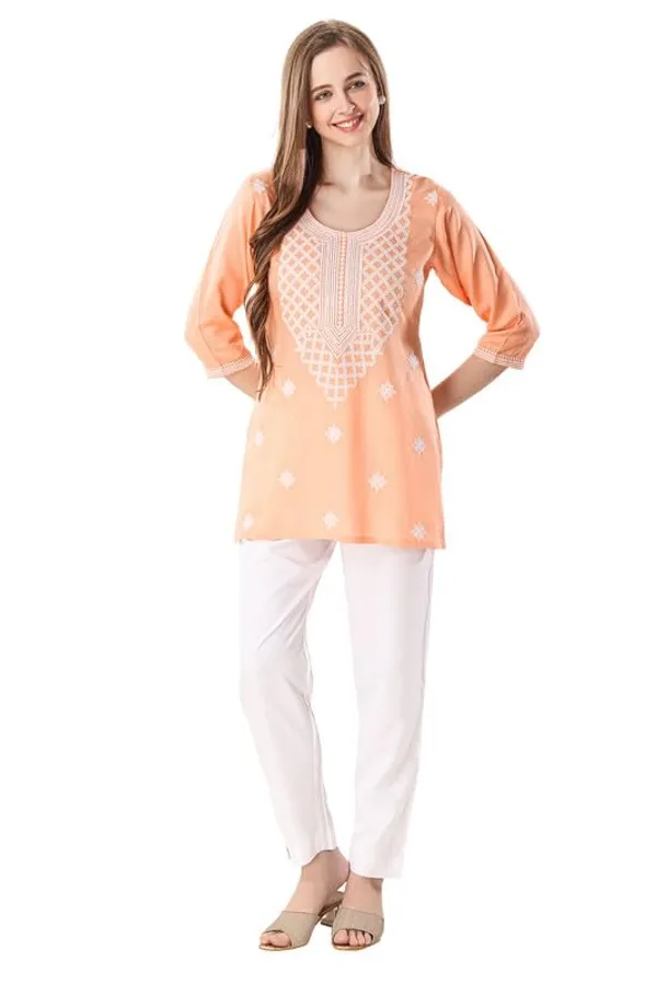 Rayon_Chikankari_Kurti_Tunic_For_Women_And_Girls_|_Kurti_Tops_|_Short_Kurti_|_Short_Kurti_For_Women_|_Short_Kurti_For_Girls