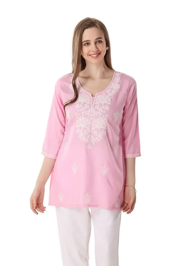 Rayon_Chikankari_Kurti_Tunic_For_Women_And_Girls_|_Kurti_Tops_|_Short_Kurti_|_Short_Kurti_For_Women_|_Short_Kurti_For_Girls