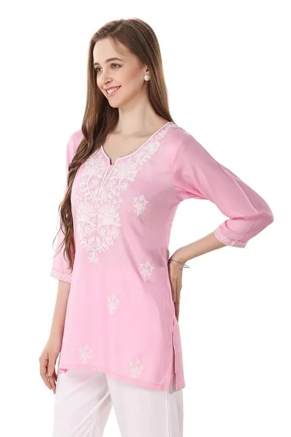 Rayon_Chikankari_Kurti_Tunic_For_Women_And_Girls_|_Kurti_Tops_|_Short_Kurti_|_Short_Kurti_For_Women_|_Short_Kurti_For_Girls