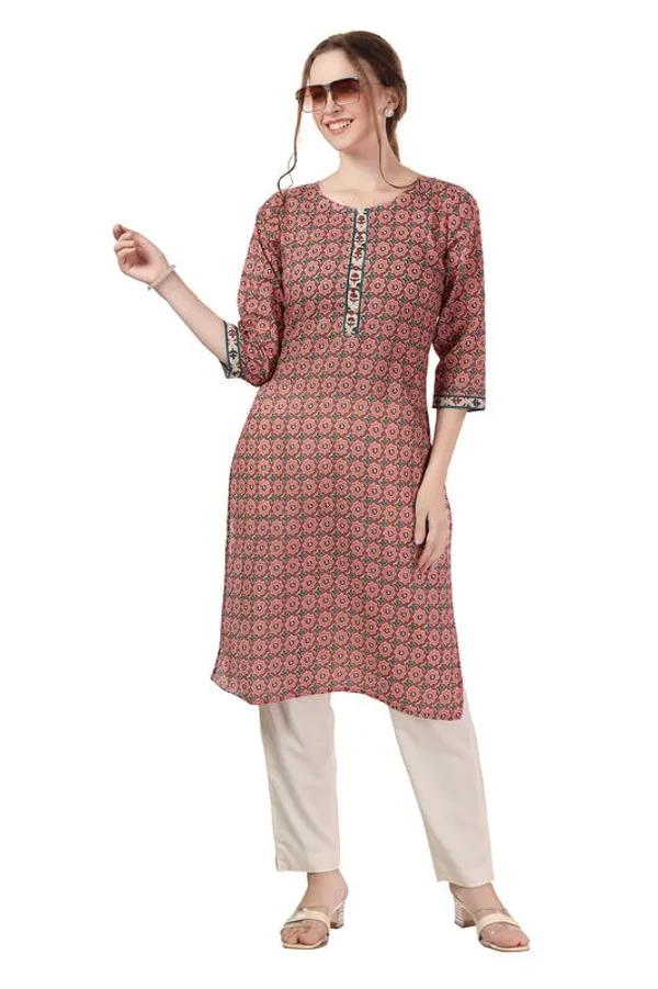 Cotton_Printed_Long_Kurti_Tunic_For_Work_Wear_For_Women_And_Girls_|_Kurti_Tops_|_Short_Kurti_|_Short_Kurti_For_Women_|_Short_Kurti_For_Girls