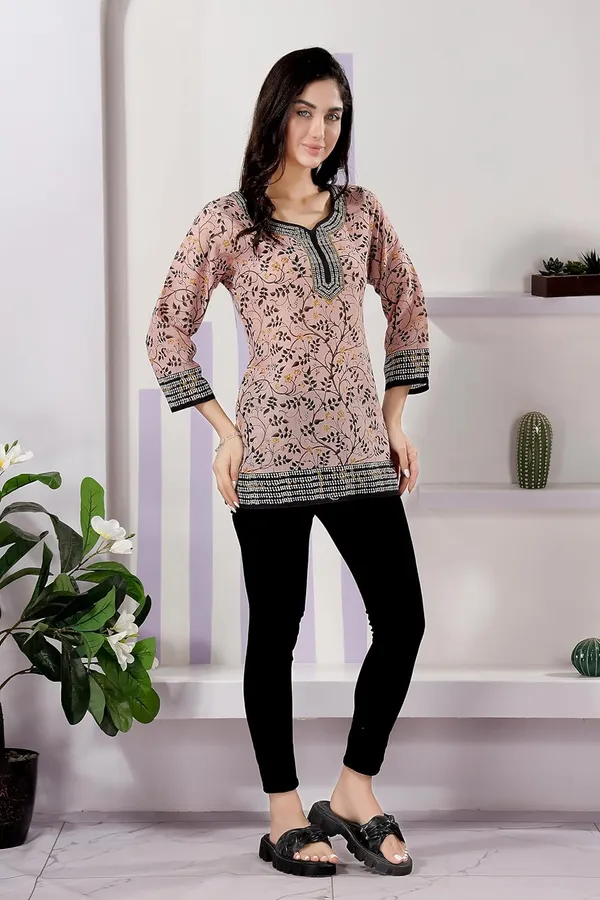 Cotton_Tunic_Print_And_Elegant_For_Women_And_Girls_|_Kurti_Tops_|_Short_Kurti_|_Short_Kurti_For_Women_|_Short_Kurti_For_Girls