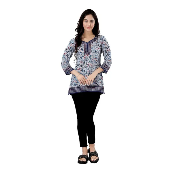 Cotton_Tunic_Print_And_Elegant_For_Women_And_Girls_|_Kurti_Tops_|_Short_Kurti_|_Short_Kurti_For_Women_|_Short_Kurti_For_Girls