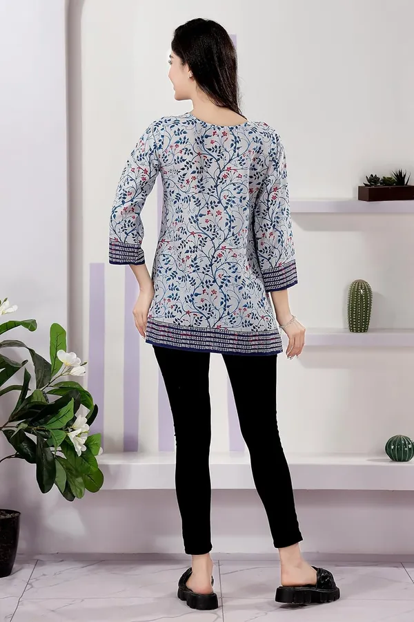 Cotton_Tunic_Print_And_Elegant_For_Women_And_Girls_|_Kurti_Tops_|_Short_Kurti_|_Short_Kurti_For_Women_|_Short_Kurti_For_Girls