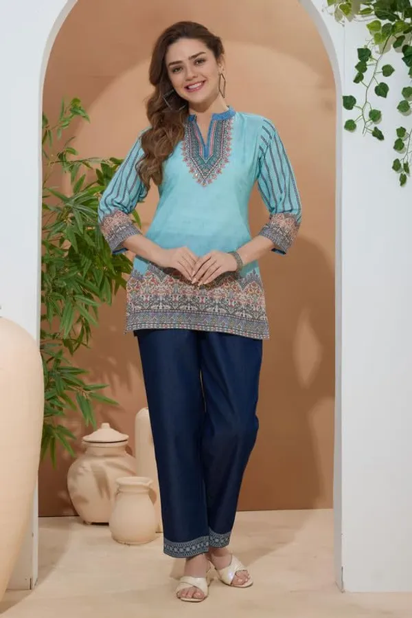 Women's_Ethnic_Print_Cotton_Short_Kurti