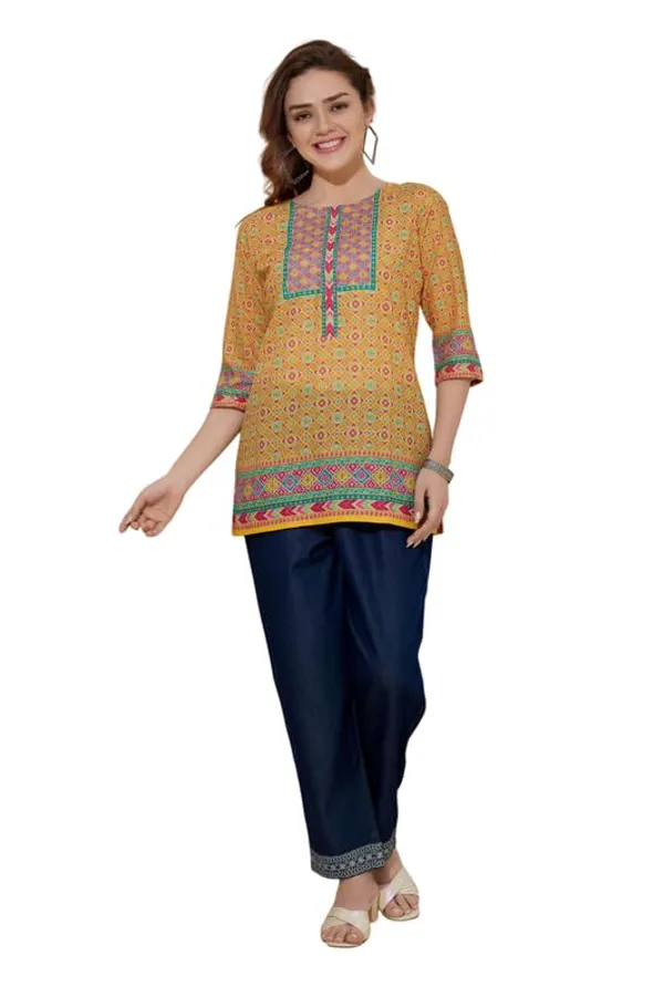 Women's_Ethnic_Print_Cotton_Short_Kurti