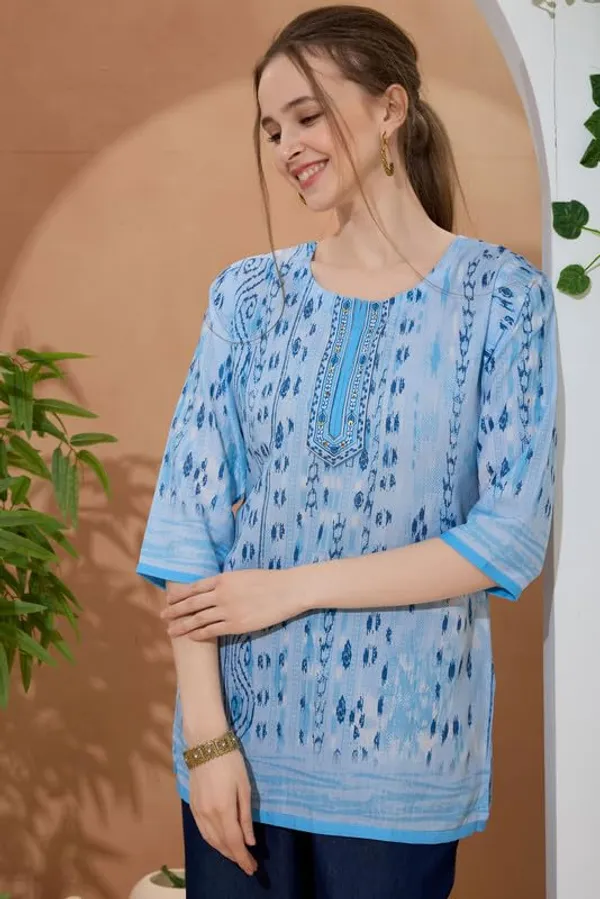 Women's_Ethnic_Print_Cotton_Short_Kurti