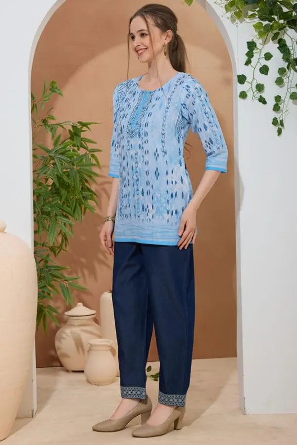 Women's_Ethnic_Print_Cotton_Short_Kurti