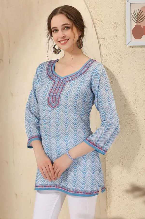 Women's_Ethnic_Print_Cotton_Short_Kurti