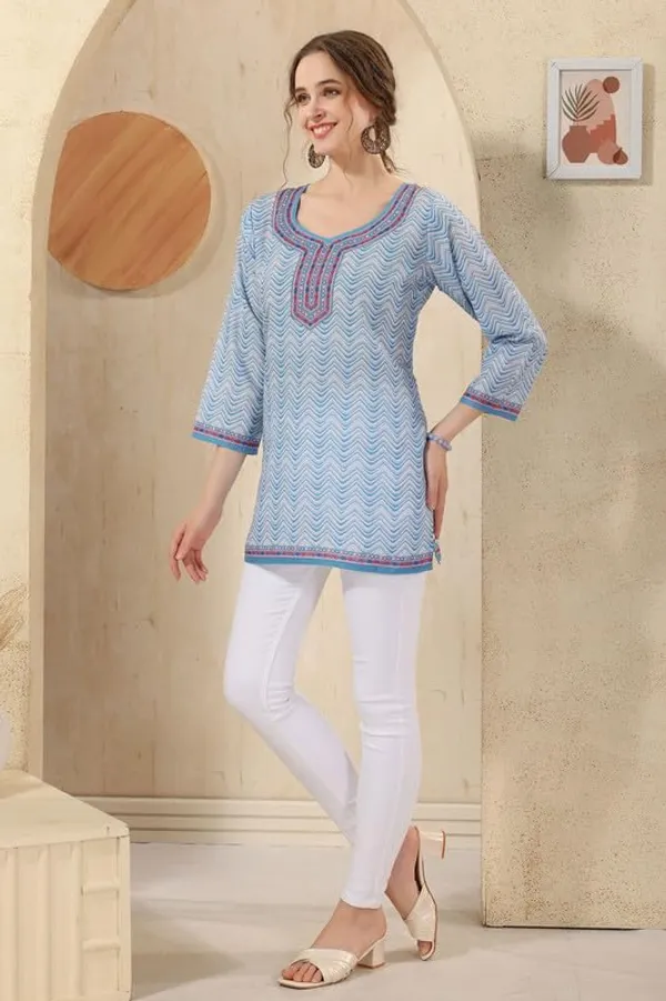 Women's_Ethnic_Print_Cotton_Short_Kurti