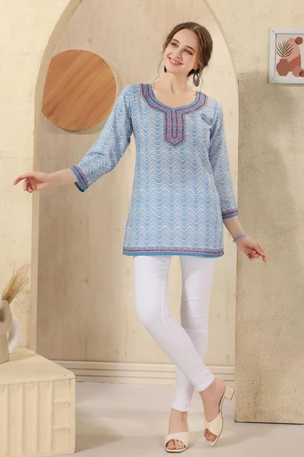 Women's_Ethnic_Print_Cotton_Short_Kurti
