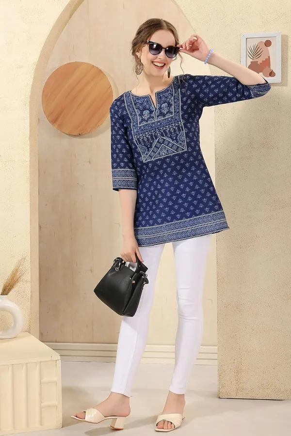 Cotton_Print_Short_Tunic_Top_For_Women_And_Girls_|_Kurti_Tops_|_Short_Kurti_|_Short_Kurti_For_Women_|_Short_Kurti_For_Girls