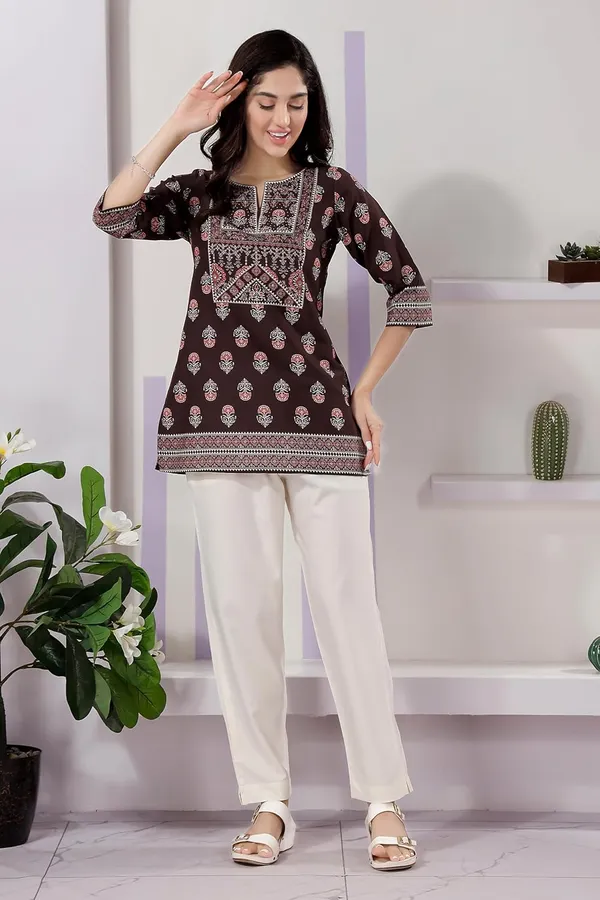 Cotton_Print_Short_Tunic_Top_For_Women_And_Girls_|_Kurti_Tops_|_Short_Kurti_|_Short_Kurti_For_Women_|_Short_Kurti_For_Girls