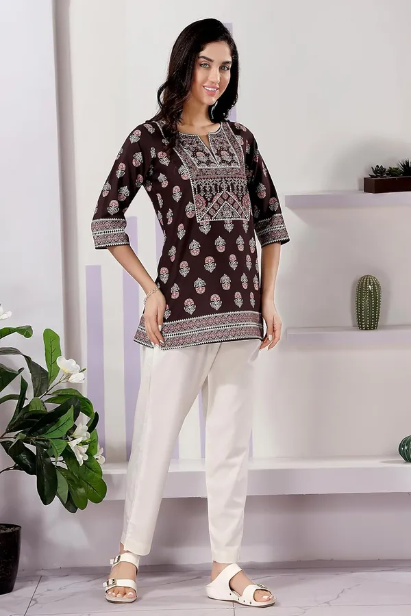 Cotton_Print_Short_Tunic_Top_For_Women_And_Girls_|_Kurti_Tops_|_Short_Kurti_|_Short_Kurti_For_Women_|_Short_Kurti_For_Girls