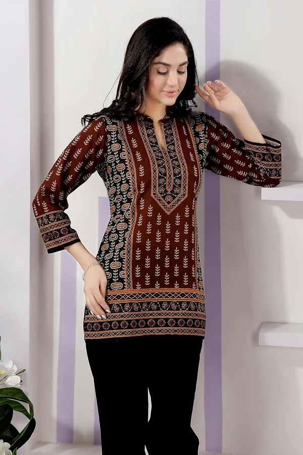 Cotton_Print_Short_Tunic_Top_For_Women_And_Girls_|_Kurti_Tops_|_Short_Kurti_|_Short_Kurti_For_Women_|_Short_Kurti_For_Girls