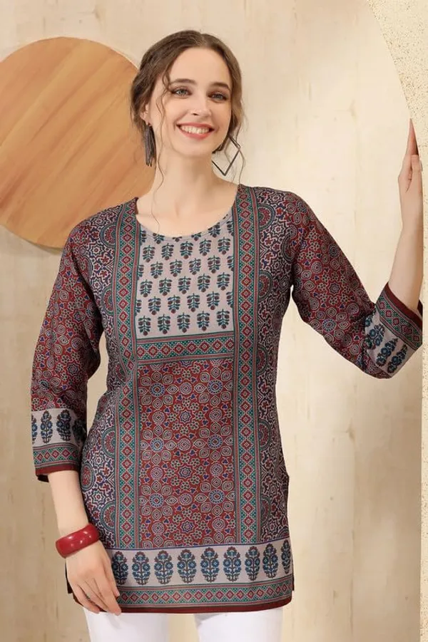 Women's_Ethnic_Print_Cotton_Short_Kurti