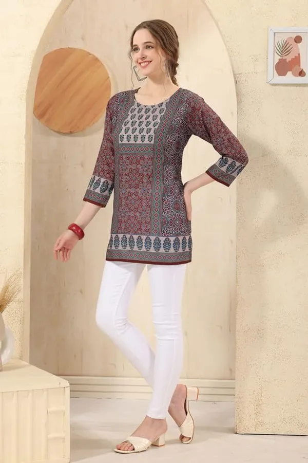 Women's_Ethnic_Print_Cotton_Short_Kurti
