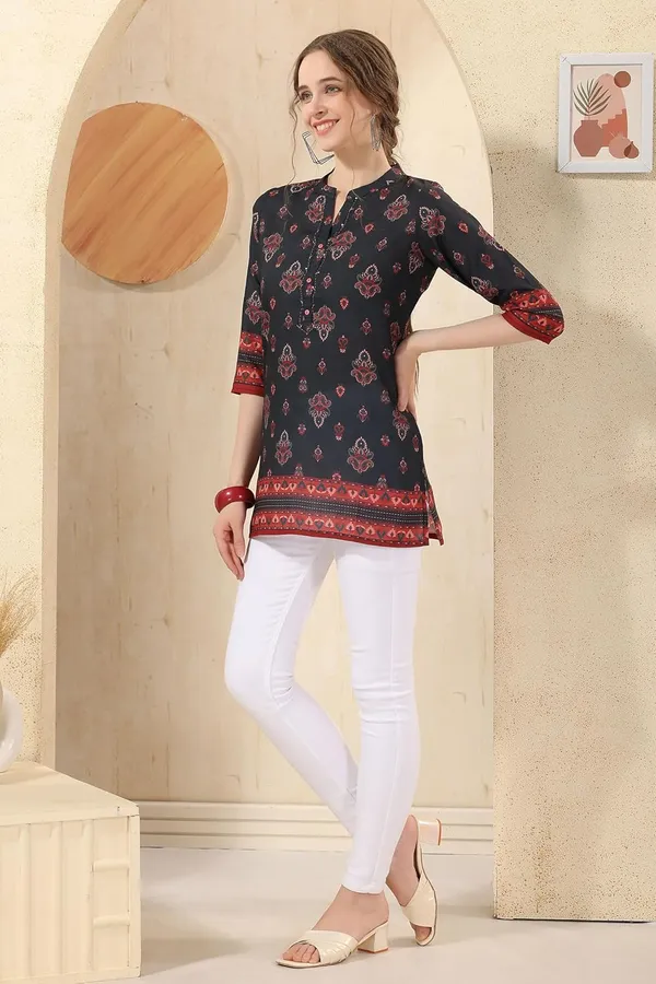 Cotton_Print_Short_Tunic_Top_For_Women_And_Girls_|_Kurti_Tops_|_Short_Kurti_|_Short_Kurti_For_Women_|_Short_Kurti_For_Girls