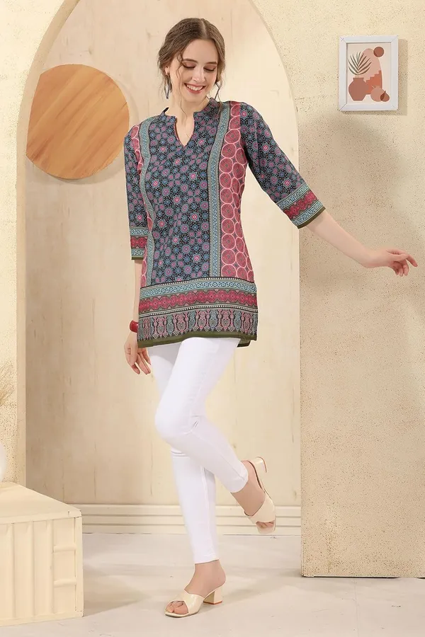 Cotton_Print_Short_Tunic_Top_For_Women_And_Girls_|_Kurti_Tops_|_Short_Kurti_|_Short_Kurti_For_Women_|_Short_Kurti_For_Girls