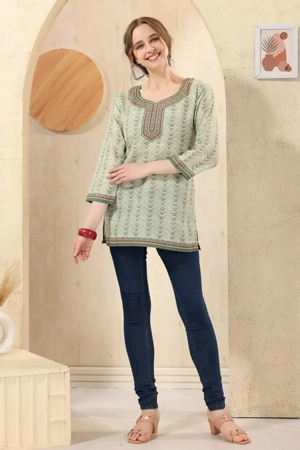Women's_Ethnic_Print_Cotton_Short_Kurti