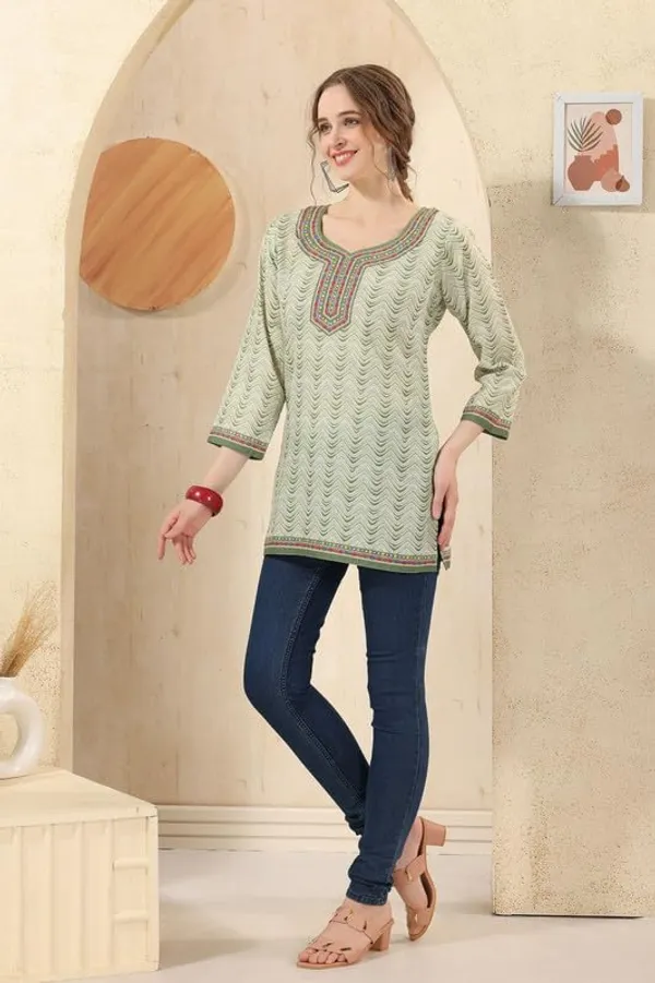 Women's_Ethnic_Print_Cotton_Short_Kurti