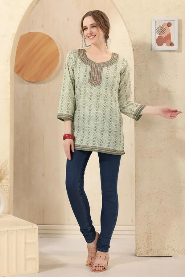 Women's_Ethnic_Print_Cotton_Short_Kurti