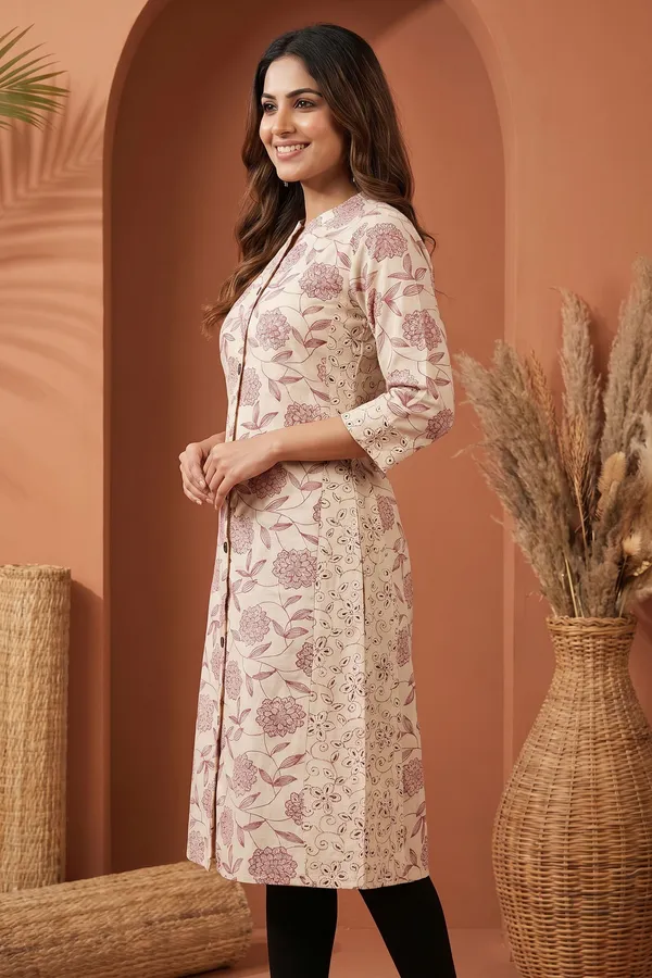Cream_Dream_Dark_Red_Cotton_A_Line_Princess_Cut_Kurta