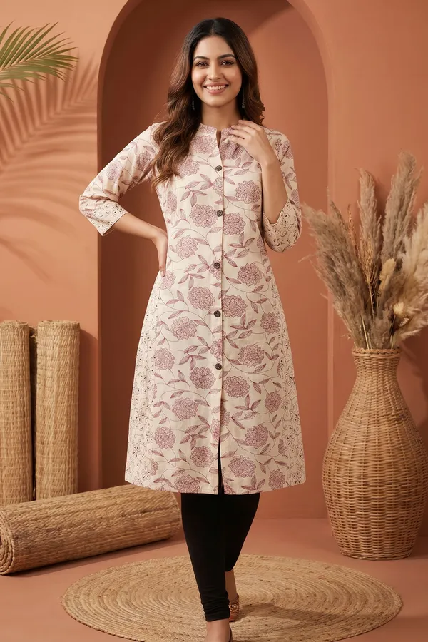 Cream_Dream_Dark_Red_Cotton_A_Line_Princess_Cut_Kurta